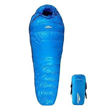 Amazon.co.jp: Soomloom マミー型 高級ダウン650FP寝袋 登山